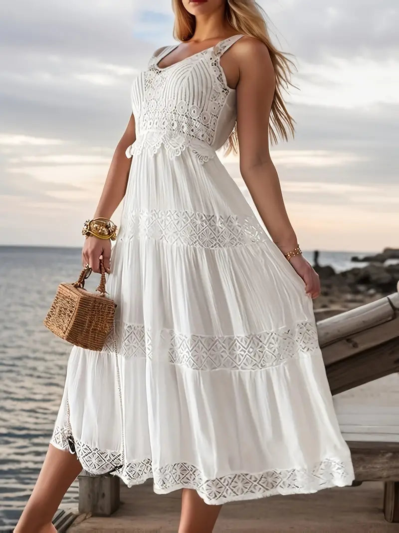 Femme | Robe Longue Élégante Boho d'Été