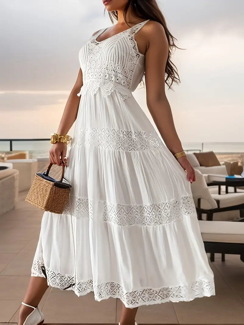 Femme | Robe Longue Élégante Boho d'Été