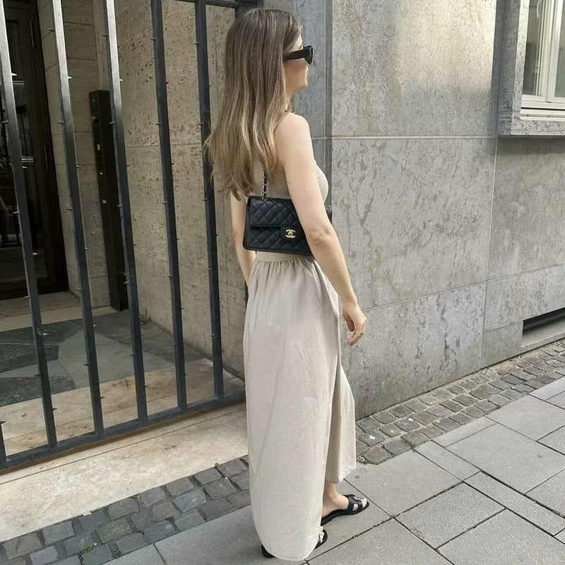 Nola | Robe longue évasée sans manches [Payez 1, Recevez 2]