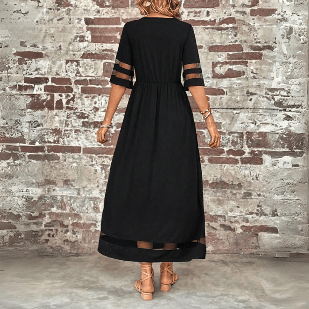 Yolanda | Robe longue élégante à panneaux